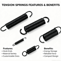 Ressort de tension en spirale en acier inoxydable personnalisé, modèle ZTETSP1230 pour moto/vélo (usage industriel)