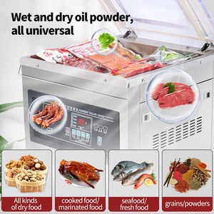 เครื่องซีลสูญญากาศแบบสองหัวซีล รุ่น Dz-400 ราคาโรงงาน สำหรับซีลถุงพลาสติกแบบอัตโนมัติ  ซีลได้ทั้งอาหารแห้ง อาหารเปียก ข้าว เนื้อสัตว์ และอื่นๆ - Product Image 3