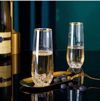 Flûtes à champagne en plastique sans pied, 9 oz, verres en plastique, verres à mimosa, incassables, jetables