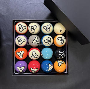 Tournament Quality AAAA Grade Phenolic Resin <strong>Green</strong>/Black Box Number <strong>Ball</strong> Set 16 <strong>Balls</strong> 2-1/4" Billiard <strong>Pool</strong> <strong>Ball</strong> - Product Image 3