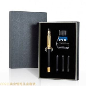 Custom High Quality Ballpoint <b>Pen</b> Set <b>Multi</b>-<b>Colored</b> Ink Replaceable Various Gift Boxes 1.0mm Writing Width Made Metal Novelty - Product Image 4