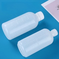 Bouteille à presser graduée semi-transparente en plastique HDPE pour l'emballage de jus, de produits chimiques et de liquides, bouteilles de distribution en plastique