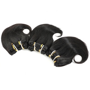 Extensions de cheveux brésiliens Remy, lots de cheveux noirs, ondulés, 1/4/6 lots de cheveux humains - Product Image 1