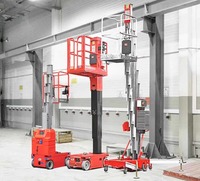 Nouvelle plateforme élévatrice verticale automotrice Hangcha certifiée CE, en acier inoxydable, hauteur 6,2 m, modèle HV8OM-LC, batterie au plomb-acide