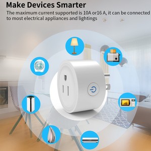 Enchufe Inteligente WIFI Tuya con Enchufe Estadounidense, Control Remoto con Alexa y Google Home - Product Image 3