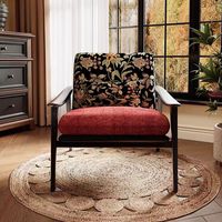 Chaise longue rétro américaine avec pouf moderne cadre en bois massif velours hôtel villa fauteuil de salon pour la maison