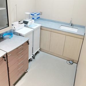 خزانة عيادة الأسنان مثبتة على الحائط مخصصة 90 درجة مع حوض حوض حوض خزانة أسنان أثاث عيادة - Product Image 5