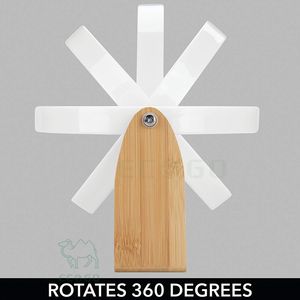 Organizador de cosméticos de bambú de estilo moderno para almacenamiento de belleza de tocador - Product Image 6