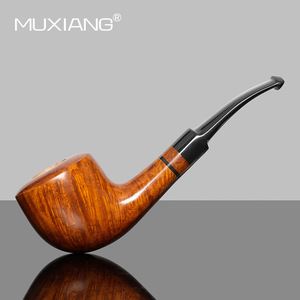 Muxiang Briarwood Smoking Pipe Bent Type Handmade Tobacco Pipe For Personal Gift - Product Image 2
