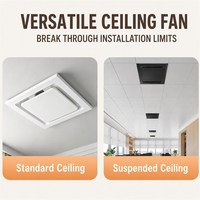 Ventilateur d'extraction de plafond de 8 pouces, type conduit, 220V 30W, faible bruit, pour salle de bain et toilettes