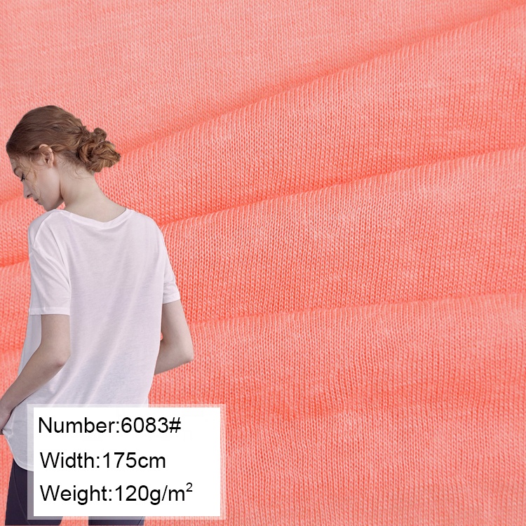 6083 # однотонный Материал 70% вискоза 30% полиэстер трикотажная ткань для летней одежды