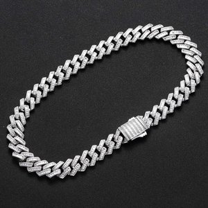 Bracelet élégant à maillons diamantés en argent sterling 925, bijou de créateur de luxe, accessoire de mode étincelant, cadeau remarquable - Product Image 2