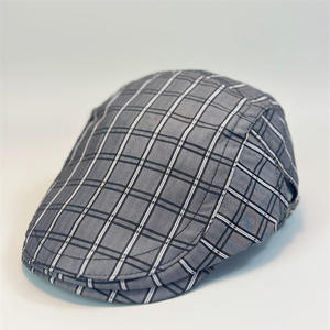 Boina Juvenil Literaria, Primavera-Otoño, Nueva, Estilo Británico, a Cuadros, Informal, con Visera, Gorra <span class=keywords><strong>de</strong></span> Artista, Apta para Estilo Universitario y Urbano - Product Image 3