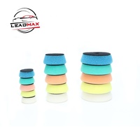 Mini kit de détail de véhicule avec tampons de polissage en mousse de laine ronde de 50mm et 100mm applicateur de conservation de peinture à la cire pour le polissage de la carrosserie