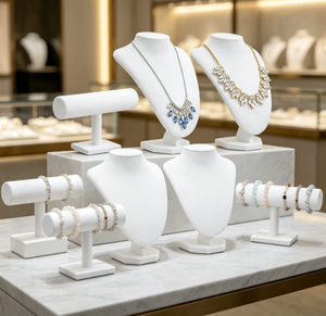 Kit de Exhibición de Joyería: Busto de Maniquí para Collares, Soporte en T para Pulseras, Organizador de Joyas, Accesorios para Exhibición en Tiendas y Boutiques - Product Image 3