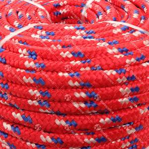 Corde tressée multifilament en polypropylène PP 16 brins, couleur rouge, haute résistance aux UV, 6mm 8mm 12mm 16mm, vente chaude pour l'emballage - Product Image 3