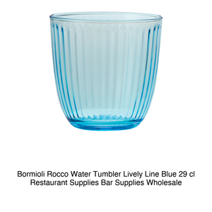 แก้วน้ำ Bormioli Rocco Lively Line สีฟ้า ขนาด 29 ซล. สูง 8.2 ซม. เส้นผ่านศูนย์กลาง 8.4 ซม. - Product Image 2