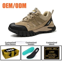 Sepatu Keselamatan Kerja Tiger Master Anti-benturan, Pelindung Jari Kaki Baja, Anti-tusuk, Anti-selip, Anti-minyak, Sol Karet Tahan Lama untuk Pabrik dan Gudang