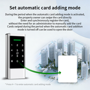 屋外スマートアクセス制御機 K3 TTLock 1000枚NFCカードリーダー 金属製IP66防水 指紋認証対応 - Product Image 4