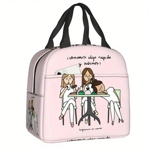 Bolsa de almuerzo con diseño de enfermera, bonita bolsa térmica con aislamiento y cremallera, caja de comida portátil reutilizable para mujer - Product Image 4