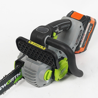 Scie à chaîne électrique sans fil industrielle 21V 12 pouces à moteur brushless haute vitesse pour bricolage, coupe de bois, élagage d'arbres et débardage