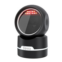 Escáner de Código de Barras de Escritorio Tera Eye-Safe Light, 2D QR 1D Omnidireccional, USB, Manos Libres, Cableado, Modelo 9500, Inventario