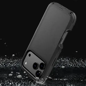 Funda Resistente a Impactos con Clip para Cinturón, Diseño de Dos Tonos, Protección Reforzada para <span class=keywords><strong>iPhone</strong></span> 17 Air, 16, 15, 14 Plus, 13 <span class=keywords><strong>Pro</strong></span> <span class=keywords><strong>Max</strong></span> - Product Image 4