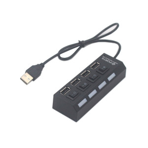 hub with independent <b>switch</b> LED indicator USB <b>dock</b> Laptop USB hub keyboard mouse PC USB hub with <b>switch</b> - Product Image 2