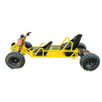Kart à pédales électrique Longwise Dual 2 places 500/800W, Buggy tout-terrain avec roues de 8 pouces, Vitesse 50km/h, Transmission par chaîne, Carburant en option