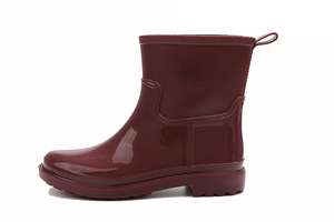 รองเท้าบูตผู้หญิงครึ่งสวนกันฝน PVC,รองเท้าแฟชั่นกันน้ำสำหรับสุภาพสตรี - Product Image 3