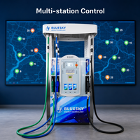 Distributeur de carburant Bluesky pour le Chili - Pompe à essence antidéflagrante certifiée CE FCC, précision ±0,3%, AC220V/380V, vente en gros