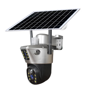 Cámara de Seguridad CCTV Tipo Domo para Exteriores de 2MP, con Sirena Integrada, Alarma de Video para el Hogar, Almacenamiento de Datos en Tarjeta SD Fácil, Cobertura de 355 Grados - Product Image 1