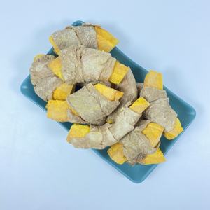 Snacks Naturales para Mascotas de Pato Liofilizado Envueltos en Calabaza, Snacks Saludables para el Intestino para Perros y Gatos, Compra al por Mayor - Product Image 2