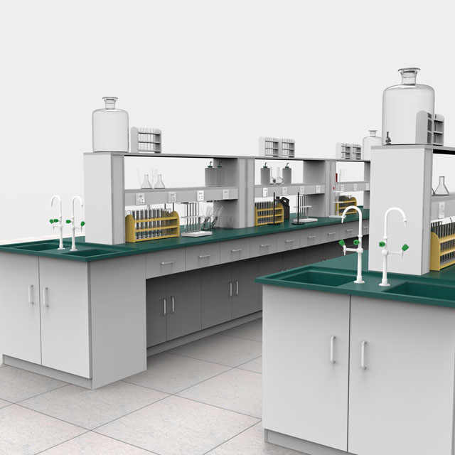 Chemistry Laboratory Table Chemical Resistant Phenolic Bench Top Lab Benches with Shelves