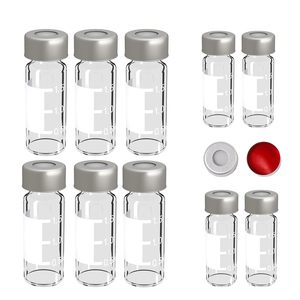 Hplc Autosampler Vials 2Ml Borosilicate Glass Crimp Top With 11Mm Seals PTFE Rubber 100 Pack - Product Image 6