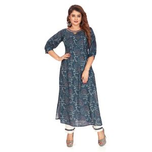 Stylish Indian Ethnic Attire <b>Women's</b> <b>Kurta</b> Set Daily Wear Viscose Fabric 2 Piece <b>Kurta</b> Set Available for Export Worldwide - Product Image 2