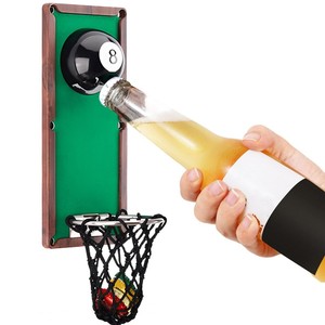 Ouvre-bouteille mural unique en forme <span class=keywords><strong>de</strong></span> boule <span class=keywords><strong>de</strong></span> billard avec récupérateur, accessoires <span class=keywords><strong>de</strong></span> billard pour la décoration <span class=keywords><strong>de</strong></span> salle <span class=keywords><strong>de</strong></span> billard - Product Image 1