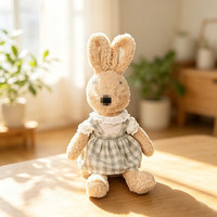 [Uniquement la peluche] Peluche lapin style campagnard de 30 cm, jouet de dessin animé, jouet apaisant, lapin Sugar, accessoire vestimentaire Socray pour 14 ans et plus