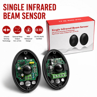 Sensor Inframerah Sinar Tunggal untuk Keamanan Garasi & Gerbang Detektor Inframerah dan Sistem Alarm Pencuri 12 - 24V
