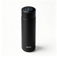 Bouteille d'eau intelligente de 500 ml avec affichage de la température LED, thermos pour cadeau