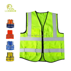 Wholesale Vest High Visibility Reflective Tape Security Vest Workwear Construction Clothing Safety Vest