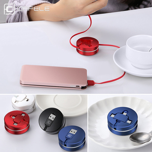 CAFELE Câble USB rétractable 3 en 1, câble de synchronisation de données Micro Type C USB, câble de charge USB flexible portable de 1 mètre pour iPhone 15 - Product Image 6