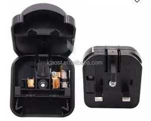 英国标准欧盟至英国插头适配器3方形引脚，带13A保险丝，用于笔记本电脑德国至英国转换 - Product Image 6