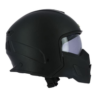 Casques ASTONE Noir mat MINIJET SK6 Matériau ABS XXL Casque ouvert pour la conduite à moto