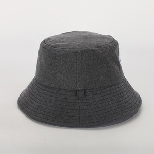Nouveau Style personnalisé hommes femmes extérieur broderie Logo gris chiné <span class=keywords><strong>coton</strong></span> seau casquette <span class=keywords><strong>été</strong></span> pêcheur Gorras soleil seau chapeau - Product Image 4