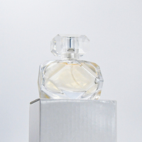 Botol kaca parfum wangi desain baru 30ml 80ml botol semprot parfum bentuk berlian botol parfum kosong Mewah Unik