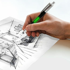 Stylo bille publicitaire créatif à LED avec logo personnalisé, stylet tactile pour cadeaux de papeterie - Product Image 4