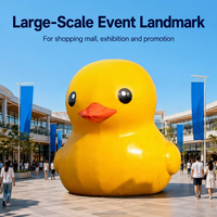 Canard géant gonflable en PVC personnalisable pour la publicité, la décoration de centres commerciaux, les événements aquatiques et la promotion extérieure