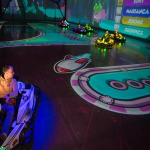 Máquina de Juego Interactiva de Carreras de Karts con Proyección AR, Battle Snake Go-Karting, para Parques Temáticos - Product Image 1