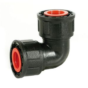 Conector de Agua para Jardín de 1 Pulgada Tipo Codo F, Accesorio de Tubería de Plástico para Sistema de Riego - Product Image 1